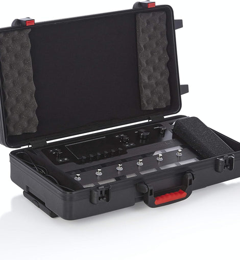 Gator Cases  GHELIXFLOOR ATA Style Case for the Line 6 Helix Multi-FX Floor Processor with Wheels