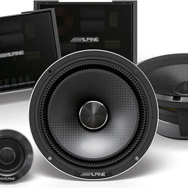 Alpine HDZ-65CS 600W Status Hi-Res 6-1/2" (16.5cm) 2-Way Slim-fit Component Speaker Set