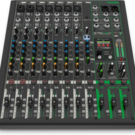 Mackie ProFX12v3+ Series 12-Channel Analog Mixer for Studio-Quality Recording and Live Streaming With Enhanced FX, USB Recording Modes and Bluetooth