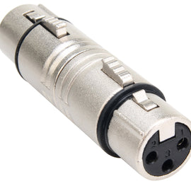 MR DJ AXLRFF 3-Pin XLR Female to 3-Pin XLR Female Audio Microphone Cable Extension Adapter Connector