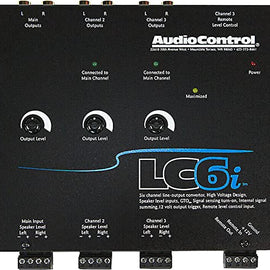 Audio Control LC6i 6-channel line output converter — add aftermarket amps to a factory system (Black)