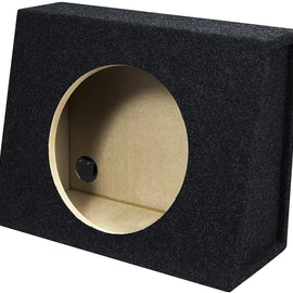 Absolute Single 12" Subwoofer Angled Truck or Hatchback Box Enclosure