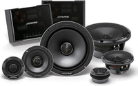 Alpine Status HDZ-653 600W Hi-Res 6-1/2" (16.5cm) 3-Way Component Speaker Set