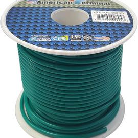 American Terminal ATPW16-100GR 16GA 100' Green Primary Remote Power Ground Wire