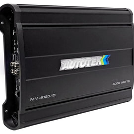AUTOTEK MM-4020.1D 4000W Max 1-ohm Stable Monoblock Amplifier w/ Bass Knob Included