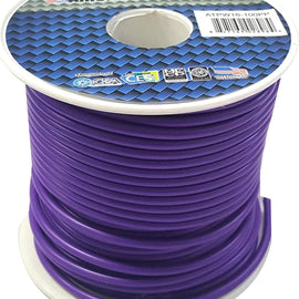 American Terminal ATPW16-100PP 16GA 100' Purple Primary Remote Power Ground Wire