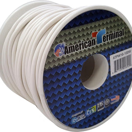 American Terminal ATPW16-100W 16GA 100' White Primary Remote Power Ground Wire
