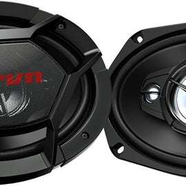 JVC CS-DR6940 550W 6x9 4-Way Coaxial Speakers + 6x9" Box