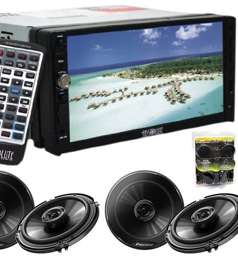 Absolute DD-3000 DVD Player W/ 2 Pair Pioneer TS-G1620F 6.5 Spk & TW600