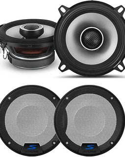 Alpine S2-S50 S-Series 5.25" Coaxial & KTE-S50G 5.25" S-Series Speaker Grill Bundle
