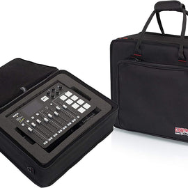Gator Cases GL-RODECASTER2 Lightweight Case with Custom Cut Foam Interior for RODECASTER Pro Podcast Mixer and Two Microphones