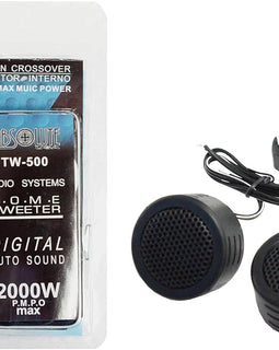 2PAIR Absolute TW-500 500WATT High Efficiency Dome Tweeter w/ Built-in Crossover