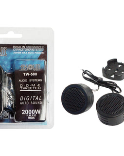 Absolute TW-500 500W High Efficiency Dome TweAbsolute USA TW-500 High-Efficiency Neodymium Silk Dome Tweeters with Built-In Crossover (Pair)eter with Built-in Crossover