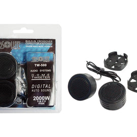 4 Pairs 2000 Watts Car Audio Piezo Super Dome Tweeter