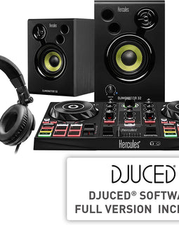 Hercules DJ Learning Kit w/ Controller, Speakers, Headphones, and Software