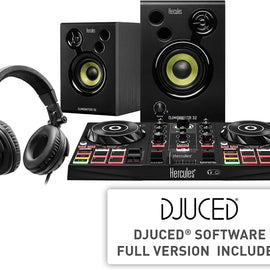 Hercules DJ Learning Kit w/ Controller, Speakers, Headphones, and Software