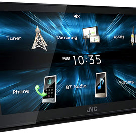 JVC KW-M150BT Bluetooth Car Stereo Receiver with USB Port 6.75" Touchscreen Display AM/FM Radio MP3 Player Double DIN 13-Band EQ