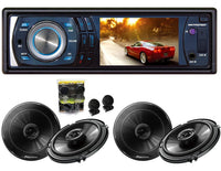 Absolute DMR-380BTAD DVD/CD/MP3/AM/FM Player + 2 Pairs Pioneer TS-G1620F 6.5" Speaker + TW600 Tweeter