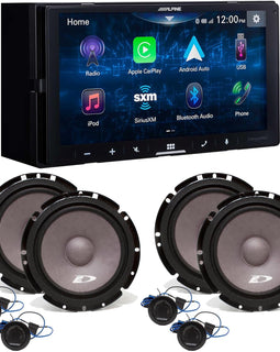Alpine iLX-W670 Digital Multimedia Receiver & 2 Pair  SXE-1751S 6.5" Component Set