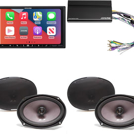 Alpine iLX-407 7" Multimedia & 2 SXE-6926S Speaker & KTA-450 Amp