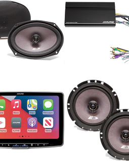 Alpine ILX-F511 11" Receiver SXE-1726S 6.5" SXE-6926S 6x9 KTA-450 Amplifier Power Pack