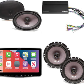 Alpine ILX-F511 11" Receiver SXE-1726S 6.5" SXE-6926S 6x9 KTA-450 Amplifier Power Pack