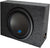 Alpine Bundle Compatible with Universal Vehicles W12D4 Single 12" Loaded Sub Box Enclosure