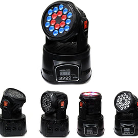 MR DJ LMH230 100W RGBW 18-LED Moving Head DJ Light