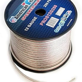American Terminal PROS12G250 250FT 12 Gauge PRO PA DJ Car Home Marine Audio Speaker Wire Cable