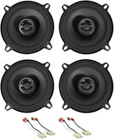 2 Pair Alpine S2-S50 Side Panel+Door Speaker Fit 1988-96 Jeep Cherokee