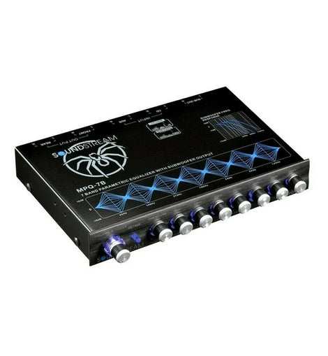 Soundstream MPQ-7B 7-Band Parametric Equalizer w/ Independent Subwoofer Level Control