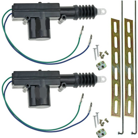 Universal 2 Wires 12V Car Auto Motor Heavy Duty Power Door Lock Actuator (2 Pack) Usable with Remote Control and Alarm System Easy to Install with the Installation