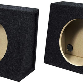 2 Absolute SAG10 Angle Single 10" Subwoofer Enclosure Truck Box