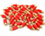 American terminal ATFF-100R-50 Gold Red RCA Female-to-Female Coupler Adapter 50 Pack