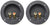 2 Absolute USA RST-450 4" Double Binding Round Gold Plate Push Spring Loaded Banana Jacks Double Post Speaker Box Terminal Cup