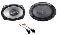 Kenwood KFC-6966S Rear Factory Speaker Replacement + 72-5600 Fit 1998-11 Ford Crown Victoria