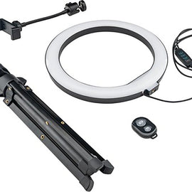 Mackie mRING-10, 10” 3-Color Ring Light Kit with Stand and Remote