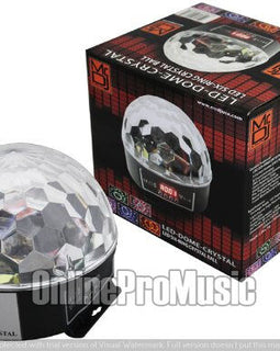 2 Mr. Dj USA LED DOME CRYSTAL Six Ring Crystal Ball