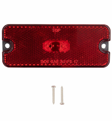 Heise Trailer	HE-TRRF01 Red Trailer Marker/Clearance Light with Reflector - 4 Inch