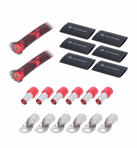 Tsunami TSX-PWR0 50Ft Spool Red 0ga w/Acc Kit