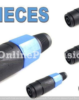 (5 PACK) 4 Pin FEMALE SPEAKON SPEAKER Plug X-1090F ConnectorJack Amplifier Cord