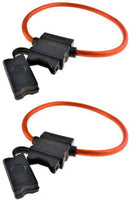 2 XP Audio XATC8G 8 Gauge ATC In-Line Blade Fuse Holder OFC Copper Wire Protection