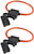 2 XP Audio XATC8G 8 Gauge ATC In-Line Blade Fuse Holder OFC Copper Wire Protection