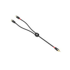 Tsunami TSX-Y2 2 Female To 1 Male Y Adapter RCA Cable