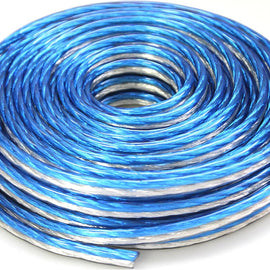 AT TSWT18B50 18 Gauge Premium Speaker Wire 50ft Clear Blue/White