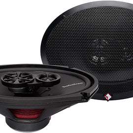 2 Pairs of Rockford Fosgate Prime R169X3 260W Peak (130W RMS) 6x9 3-Way Prime Series Coaxial Speakers - 4 Speakers + Absolute 100FT Speaker Wire + Magnet Phone Holder