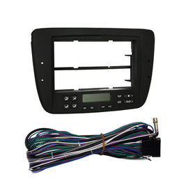 Metra 99-5718 Black DIN Installation Dash Kit - Compatible Fits for Ford Taurus Mercury Sable (with auto climate) 2000-2003