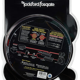 2 Rockford Fosgate RFK1D DUAL AMP 1/0 AWG Amplifier WIRING KIT True Gauge