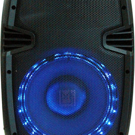 MR DJ PBX1859S 10" 2-Way Passive PA DJ Speaker LED Accent Lighting 1000W Power