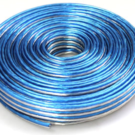 AT TSWT18B100 18 Gauge Premium Speaker Wire 100ft Clear Blue/White